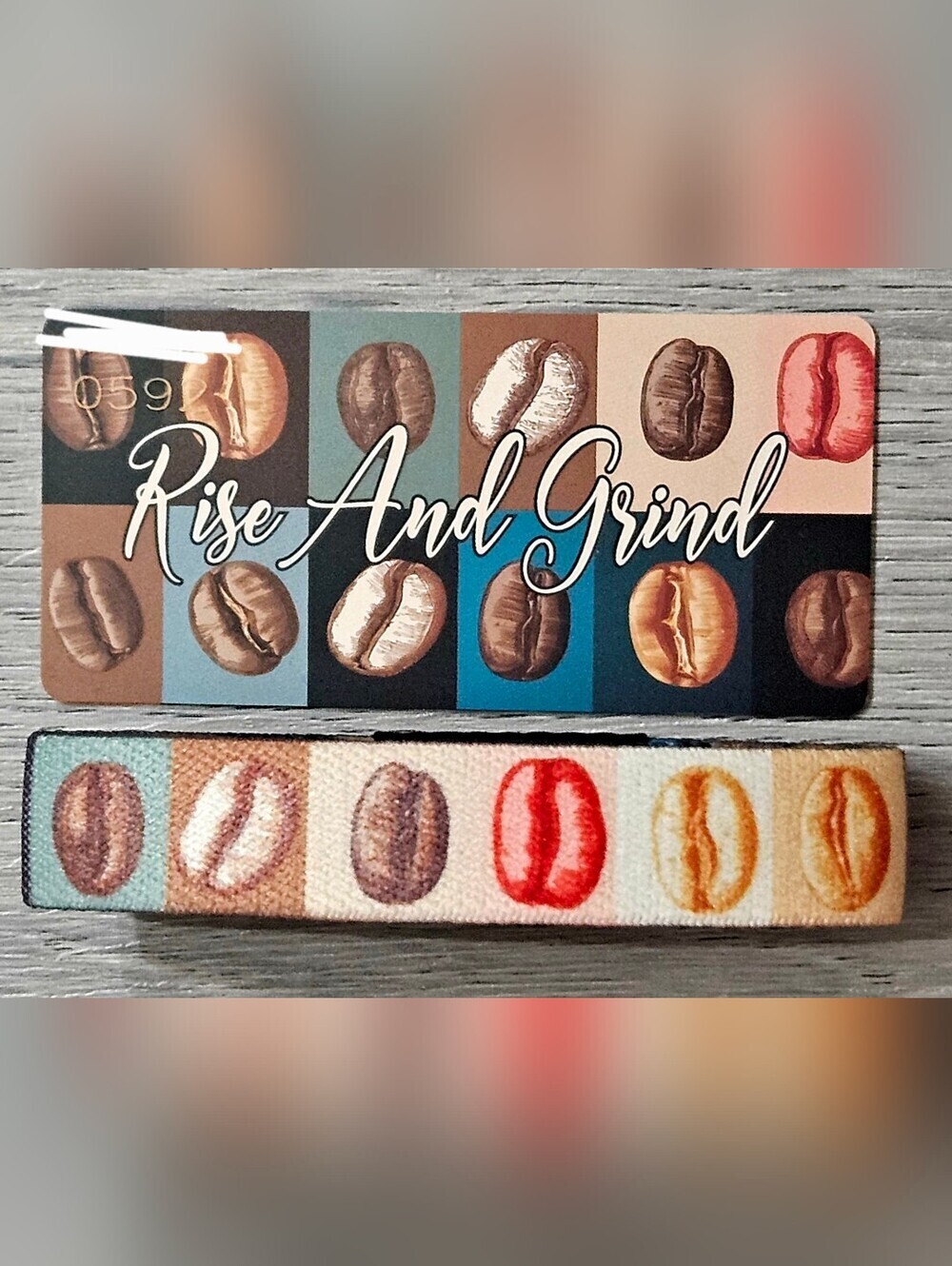 ZOX "RISE & GRIND" #592 GROUNDS FOR HAPPINESS interactive GOLDIE WRISTBAND